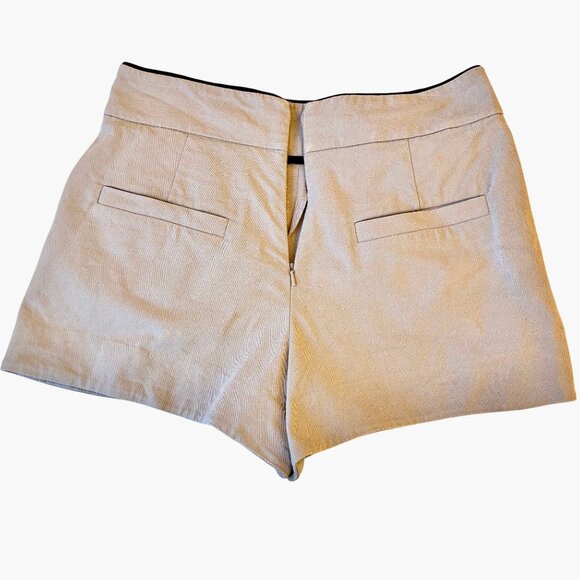 FRENCH CONNECTION Womens High Rise Shorts Pockets Back Zipper size 6 - Picture 10 of 11
